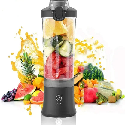 Portable Mini Blender – 600ML USB Rechargeable Smoothie & Juice Cup