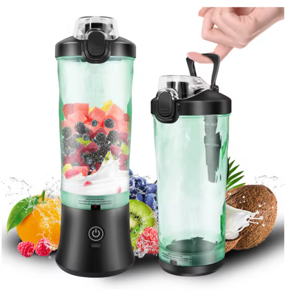 Portable Mini Blender – 600ML USB Rechargeable Smoothie & Juice Cup