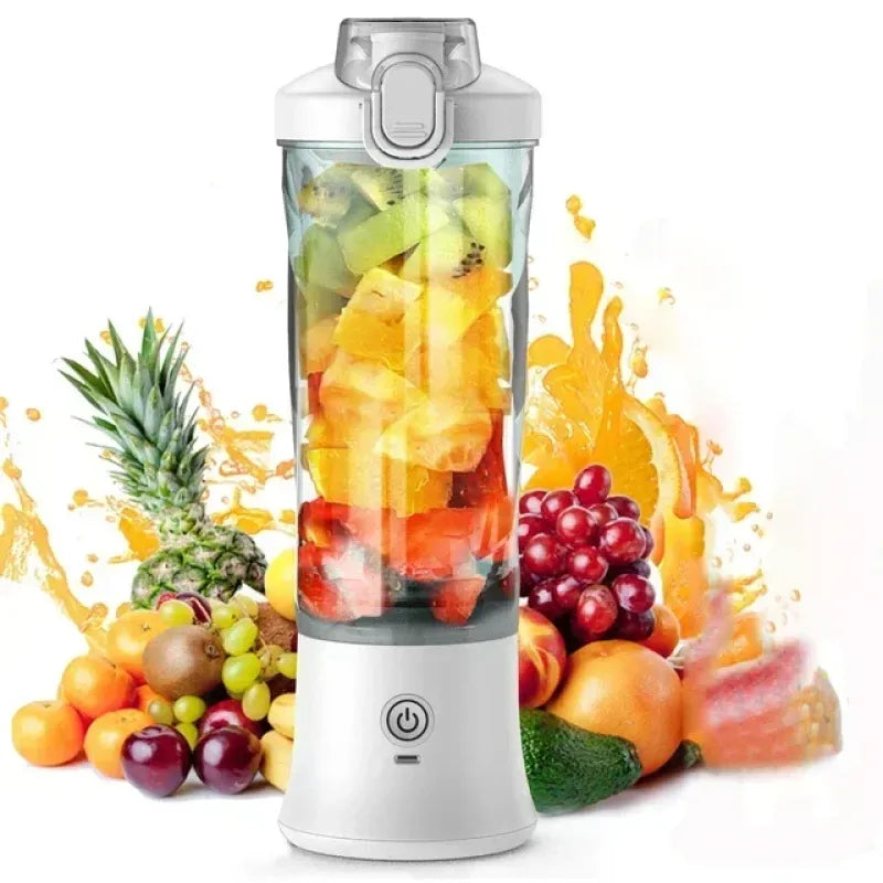 Portable Mini Blender – 600ML USB Rechargeable Smoothie & Juice Cup